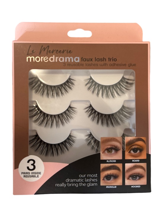 La Mercerie Other - MoreDrama Faux Lash Trio - Black